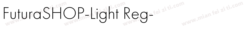 FuturaSHOP-Light Reg字体转换